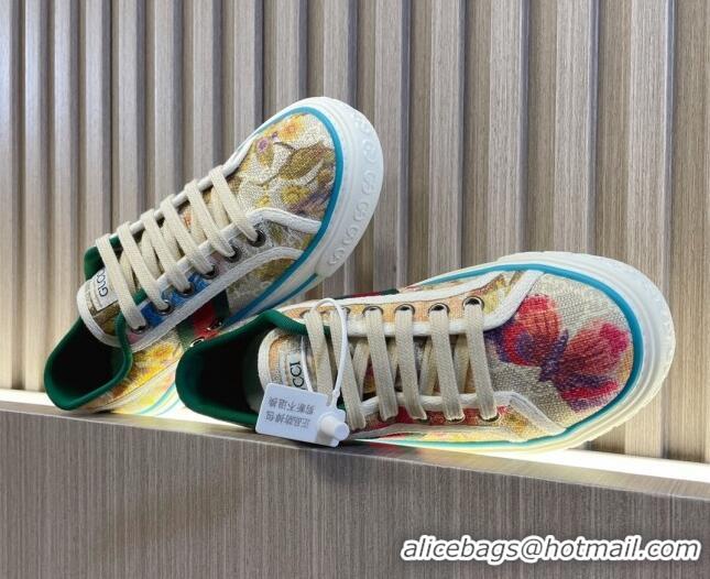 Super Quality Gucci Tennis 1977 Butterfly GG Canvas Low-top Sneakers 05011