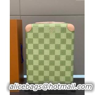 Buy Classic Louis Vuitton Horizon Luggage Travel Bag 55cm in Damier Giant Canvas 0622 Pistachio Green 2024