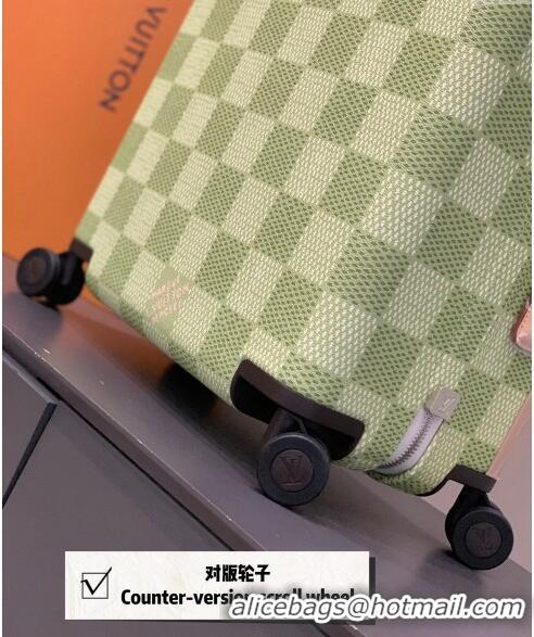 Buy Classic Louis Vuitton Horizon Luggage Travel Bag 55cm in Damier Giant Canvas 0622 Pistachio Green 2024