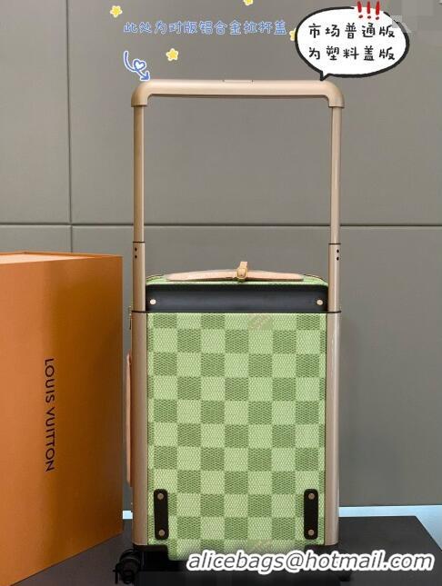 Buy Classic Louis Vuitton Horizon Luggage Travel Bag 55cm in Damier Giant Canvas 0622 Pistachio Green 2024