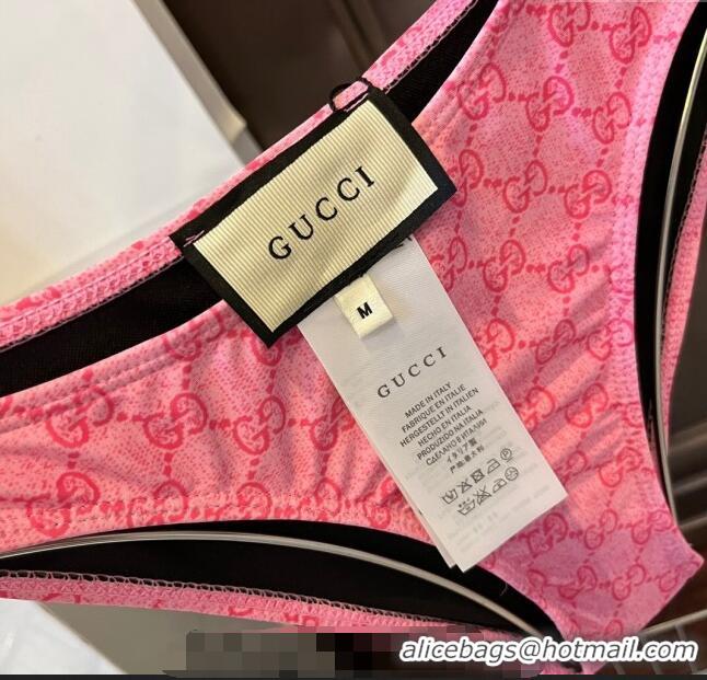 ​Buy New Cheap Gucci GG Cut-out Swimwear G0618 Pink 2024