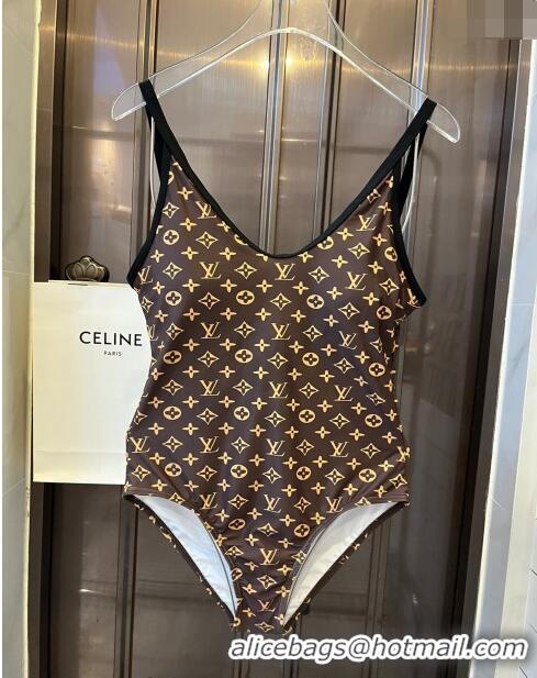 Most Popular Louis Vuitton Swimwear 061801 Brown/Black 2024