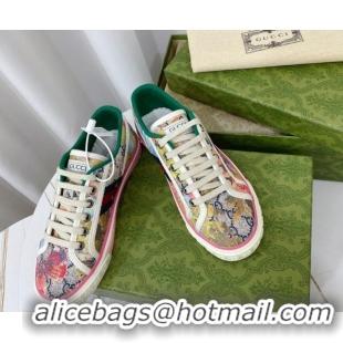 Sumptuous Gucci Tennis 1977 Low-top Sneakers in Butterfly Printed GG Canvas 05015