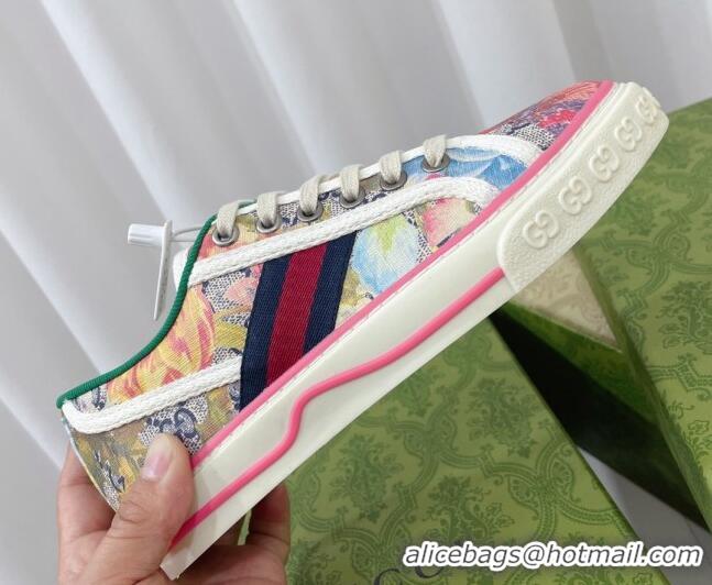 Sumptuous Gucci Tennis 1977 Low-top Sneakers in Butterfly Printed GG Canvas 05015