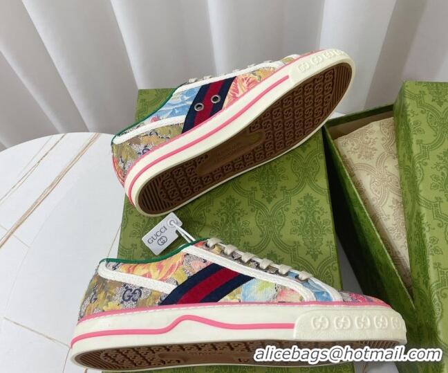 Sumptuous Gucci Tennis 1977 Low-top Sneakers in Butterfly Printed GG Canvas 05015