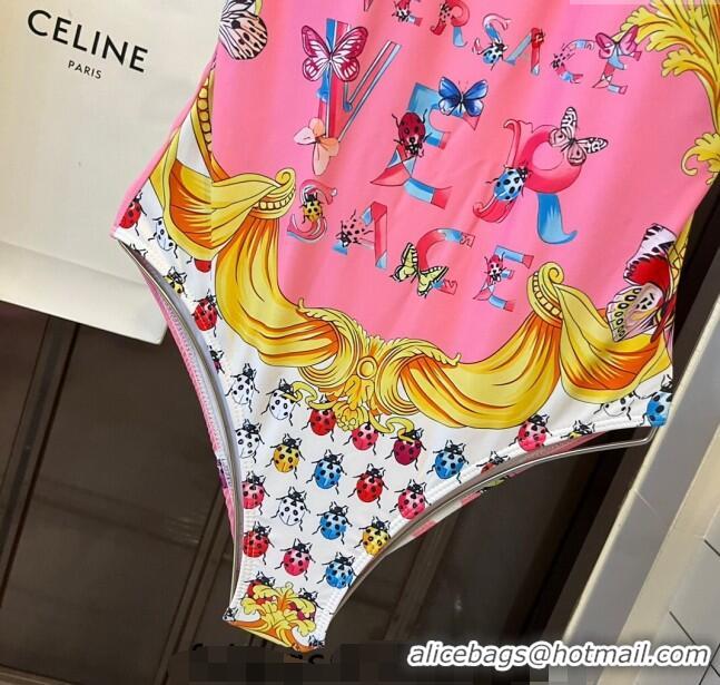 ​Luxury Classic Versace Bug Printed Swimwear 0618 Pink/Other 2024