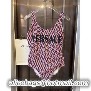 Good Taste Versace One Pieces Printed Swimwear 0618 Light Pink 2024