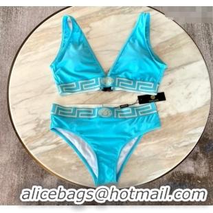 ​Unique Style Versace Greca Swimwear 0618 Light Blue 2024