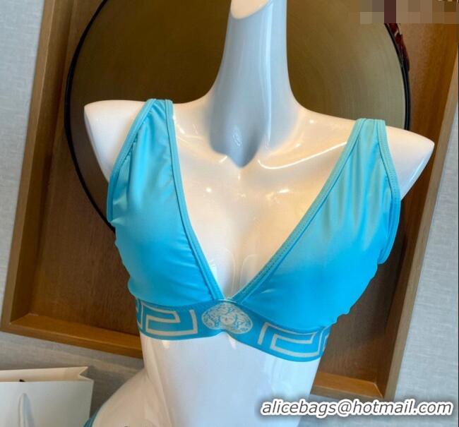 ​Unique Style Versace Greca Swimwear 0618 Light Blue 2024