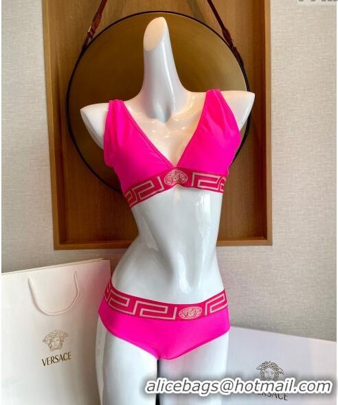 ​Buy Classic Versace Greca Swimwear 0618 Dark Pink 2024