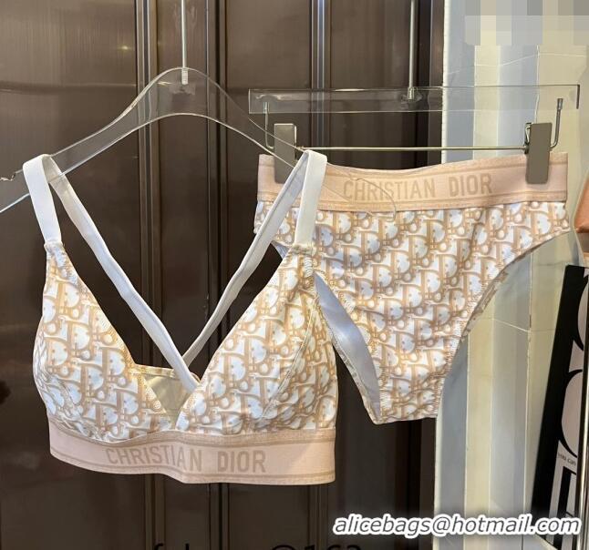 Buy Cheapest Dior Oblique Swimwear 061802 Beige 2024