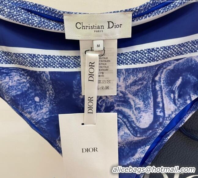 ​Good Quality Dior Zipped Swimwear 061802 Blue Print 2024