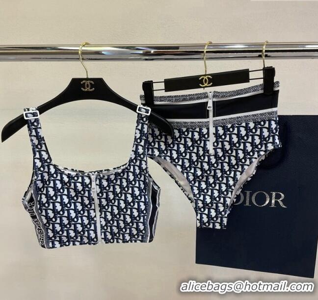 Cheapest Dior Zipped Swimwear 061802 Blue Oblique 2024