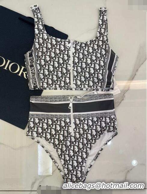 ​New Design Dior Zipped Swimwear 061802 Black Oblique 2024