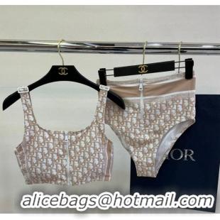 ​Well Crafted Dior Zipped Swimwear 061802 Beige Oblique 2024