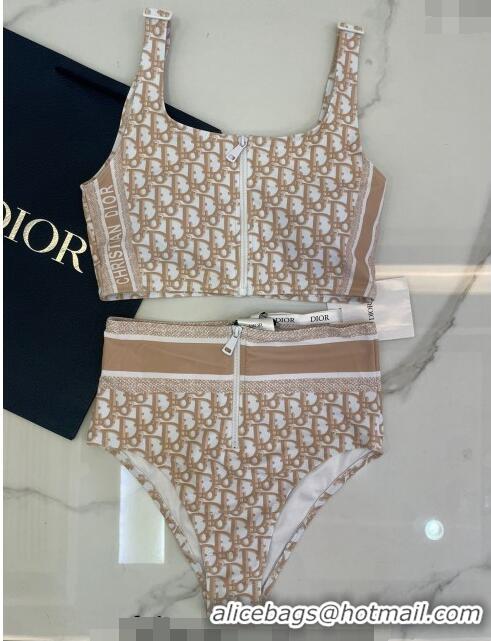 ​Well Crafted Dior Zipped Swimwear 061802 Beige Oblique 2024