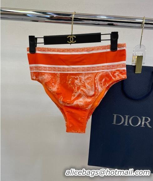 ​Unique Grade Dior Zipped Swimwear 061802 Orange Print 2024