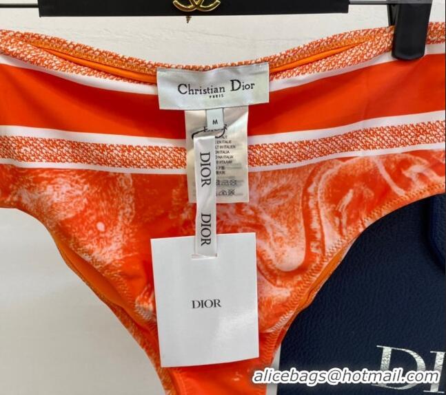 ​Unique Grade Dior Zipped Swimwear 061802 Orange Print 2024