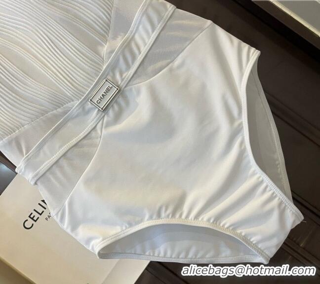 ​Best Price Chanel Pleated Swimwear 0618 White 2024