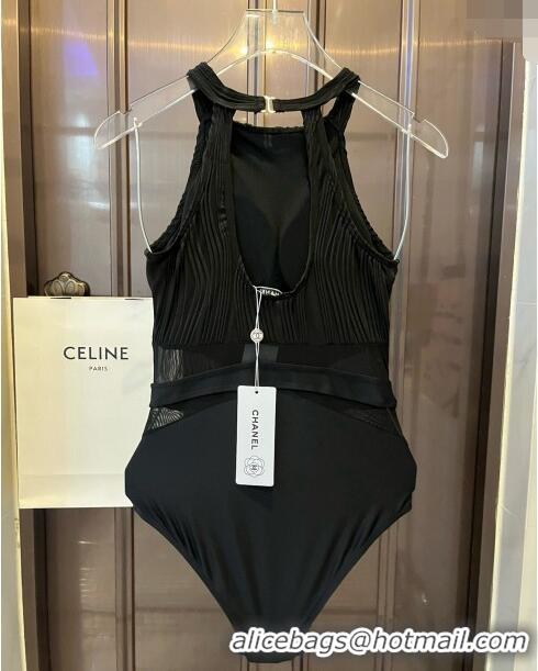 ​Most Popular Chanel Pleated Swimwear 0618 Black 2024