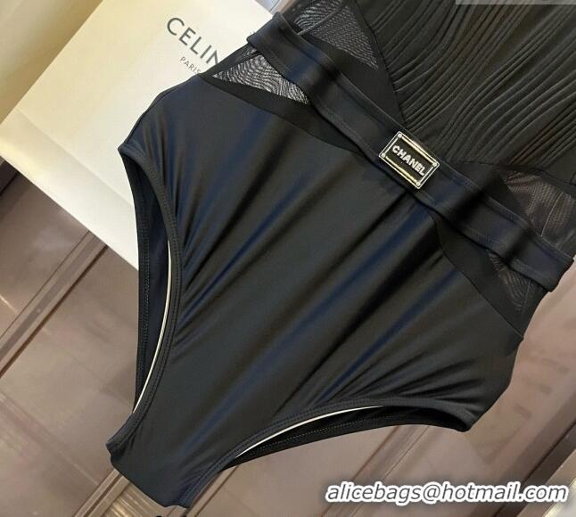 ​Most Popular Chanel Pleated Swimwear 0618 Black 2024