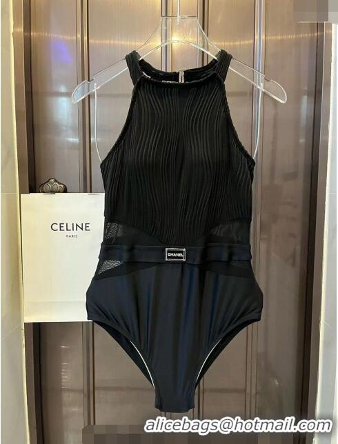 ​Most Popular Chanel Pleated Swimwear 0618 Black 2024