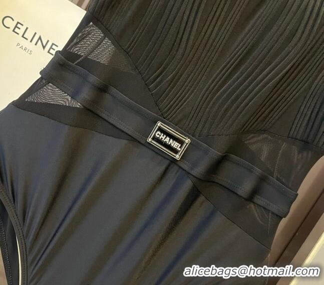 ​Most Popular Chanel Pleated Swimwear 0618 Black 2024