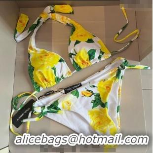 Promotional Dolce & Gabbana DG Two Pieces Swimwear 0618 Yellow 2024