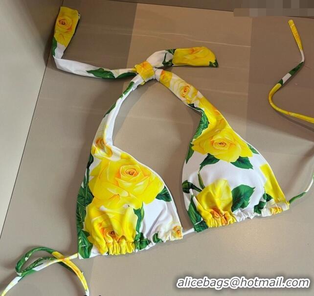 Promotional Dolce & Gabbana DG Two Pieces Swimwear 0618 Yellow 2024