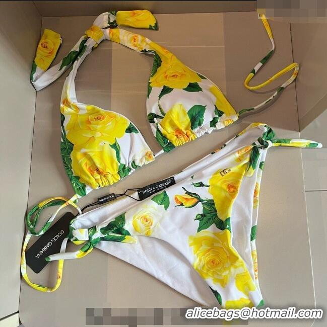 Promotional Dolce & Gabbana DG Two Pieces Swimwear 0618 Yellow 2024