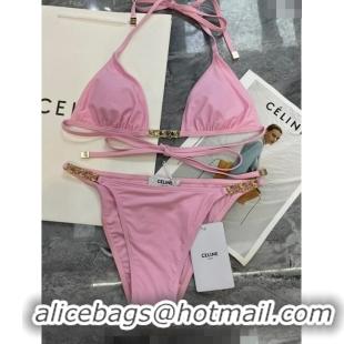 Buy Grade Celine Swimwear with Logo Chain 0618 Light Pink 2024