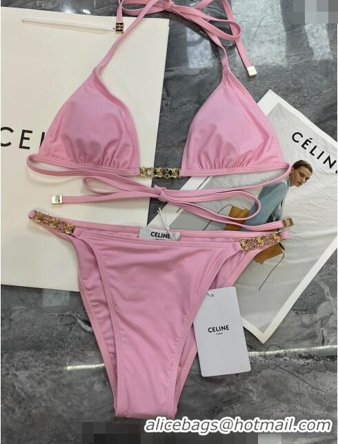 Buy Grade Celine Swimwear with Logo Chain 0618 Light Pink 2024