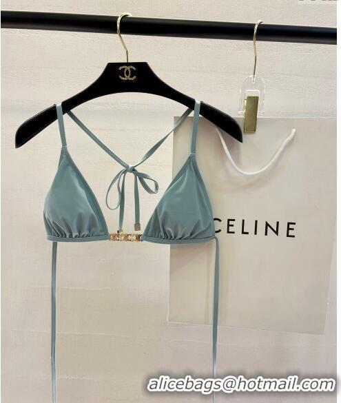 ​Traditional Specials Celine Swimwear with Logo Chain 0618 Light Blue 2024