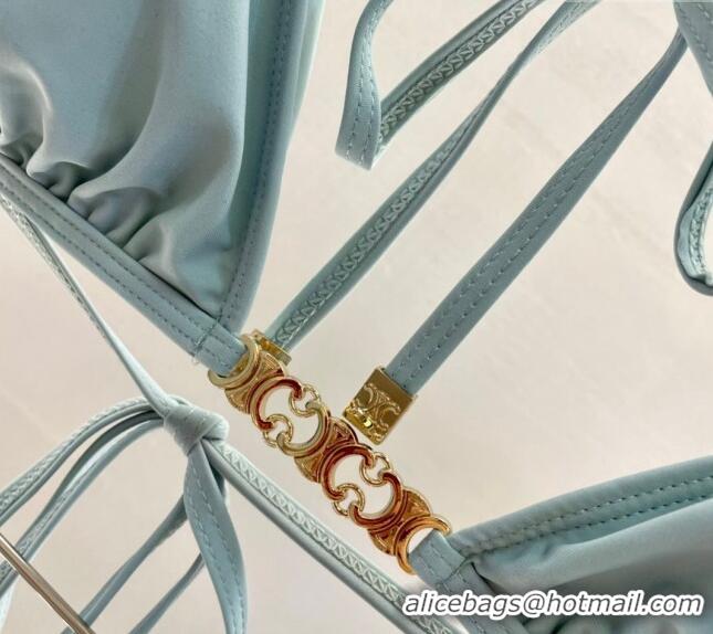 ​Traditional Specials Celine Swimwear with Logo Chain 0618 Light Blue 2024