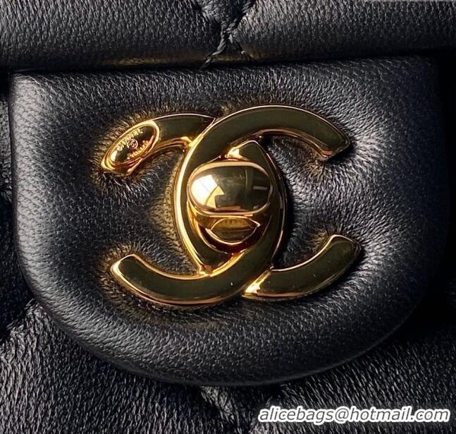 Buy Discount Chanel Mini Flap Bag with Top Handle AS4847 Black 2024