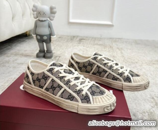 Good Looking Gucci Lido GG Canvas Sneakers Grey 605111