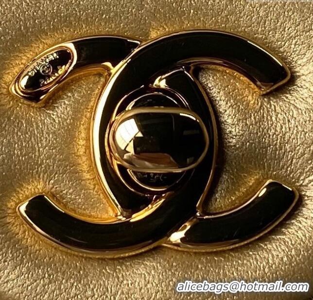 New Style Chanel Mini Flap Bag with Top Handle AS4847 Gold 2024