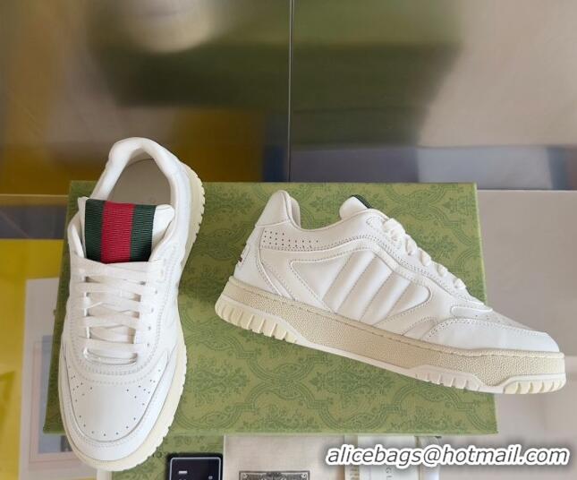 Purchase Gucci Re-Web Sneakers in Leather White/Web 605152