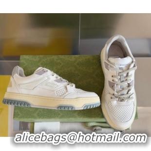 Grade Quality Gucci Re-Web Low top Sneakers in Calf Leather White 605154