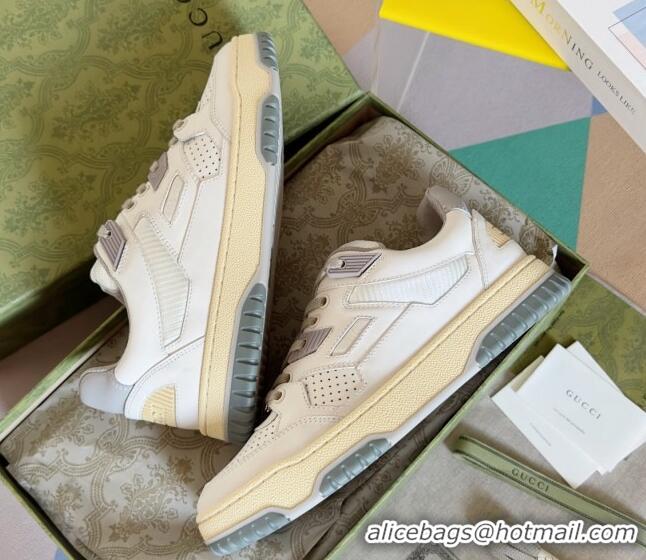 Grade Quality Gucci Re-Web Low top Sneakers in Calf Leather White 605154