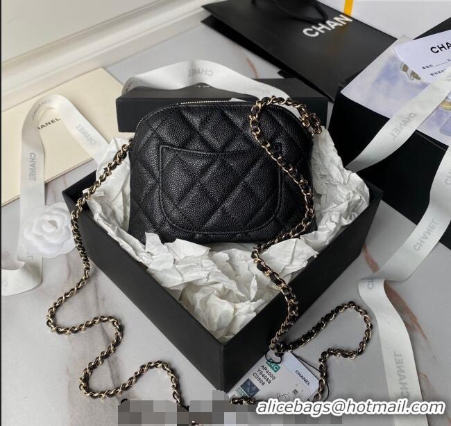 Reasonable Price Chanel Grained Calfskin Clutch with Chain AP4000 Black 2024