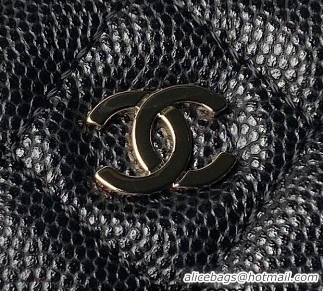 Reasonable Price Chanel Grained Calfskin Clutch with Chain AP4000 Black 2024