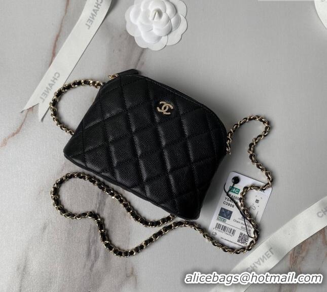 Reasonable Price Chanel Grained Calfskin Clutch with Chain AP4000 Black 2024