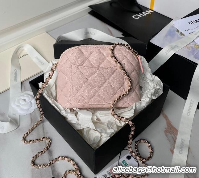 Buy Cheap Chanel Grained Calfskin Clutch with Chain AP4000 Light Pink 2024