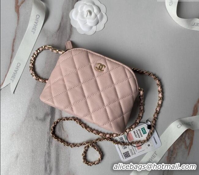 Buy Cheap Chanel Grained Calfskin Clutch with Chain AP4000 Light Pink 2024