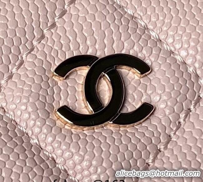 Buy Cheap Chanel Grained Calfskin Clutch with Chain AP4000 Light Pink 2024