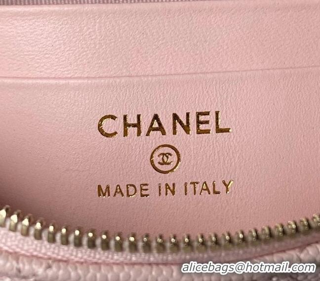 Buy Cheap Chanel Grained Calfskin Clutch with Chain AP4000 Light Pink 2024