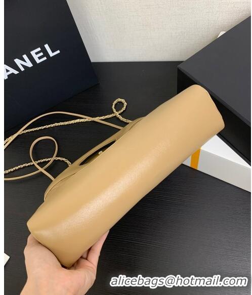 Good Quality Chanel 31 Shiny Lambskin Small Shopping bag AS4853 Beige 2024