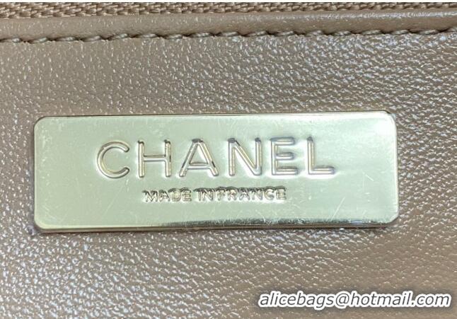 Good Taste Chanel 31 Shiny Lambskin Small Shopping bag AS4853 Brown 2024