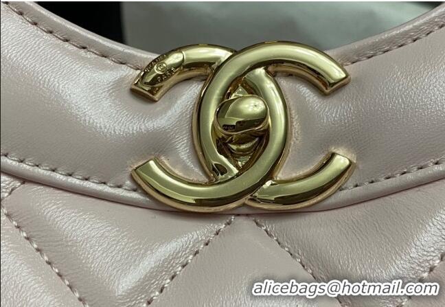 Promotional Chanel 31 Shiny Lambskin East-West Shopping bag AS4854 Light Pink 2024